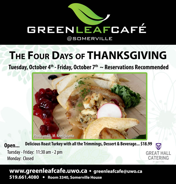 The Four Days of Thanksgiving - Green Leaf Cafe