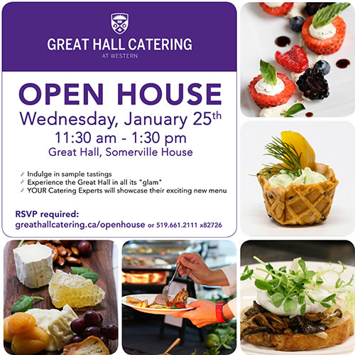 Great Hall Catering OPEN HOUSE